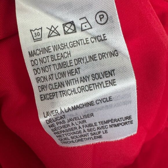 FARM Rio Red V Neckline Long Sleeve Dress - Picture 14 of 17